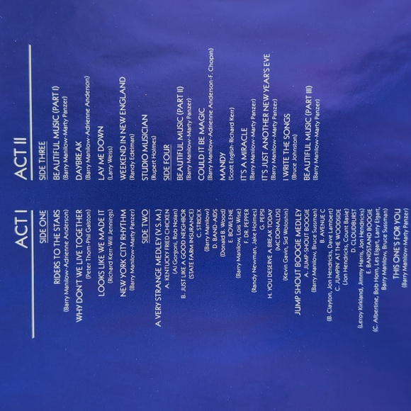 Vintage BARRY MANILOW Double LIVE Vinyl LP Record Album - Picture 14 of 14